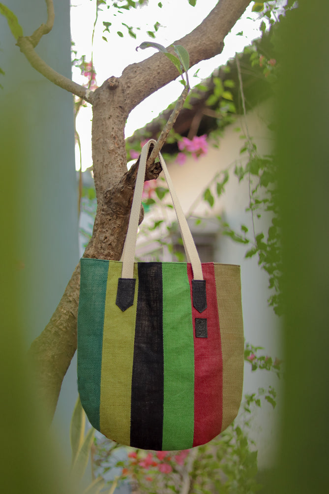 Upcycled Jute Bag : Variant 4