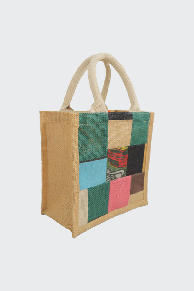 Upcycled Jute Lunch Bag