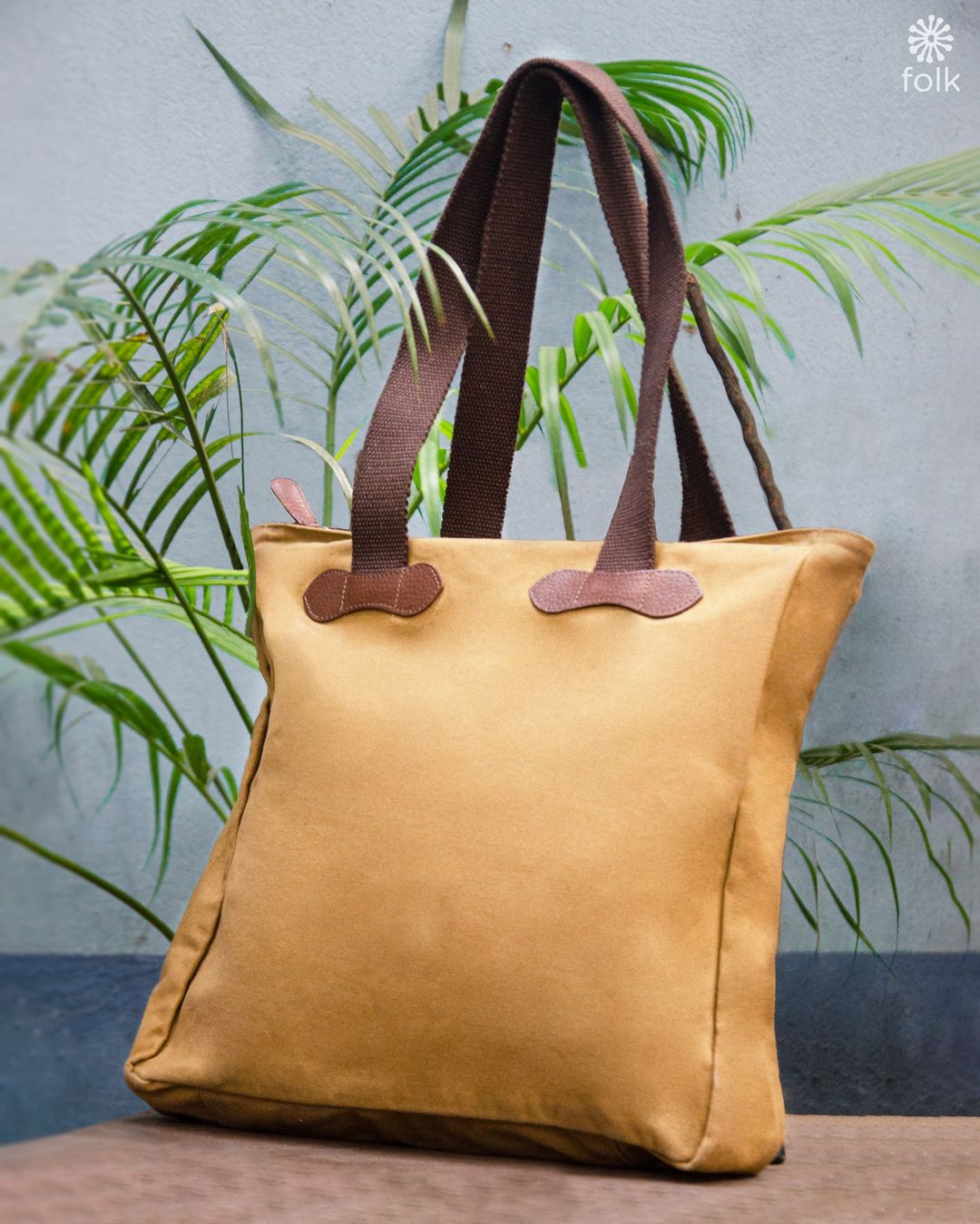 Folk Merigold Canvas Tote Bag