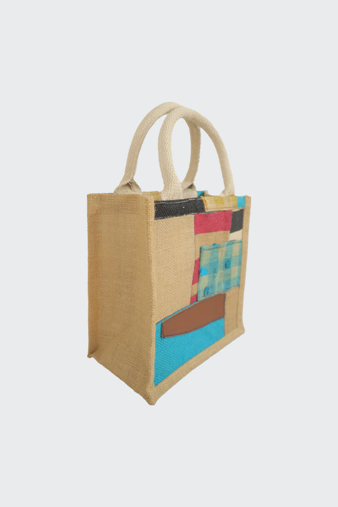 Upcycled Jute Lunch Bag