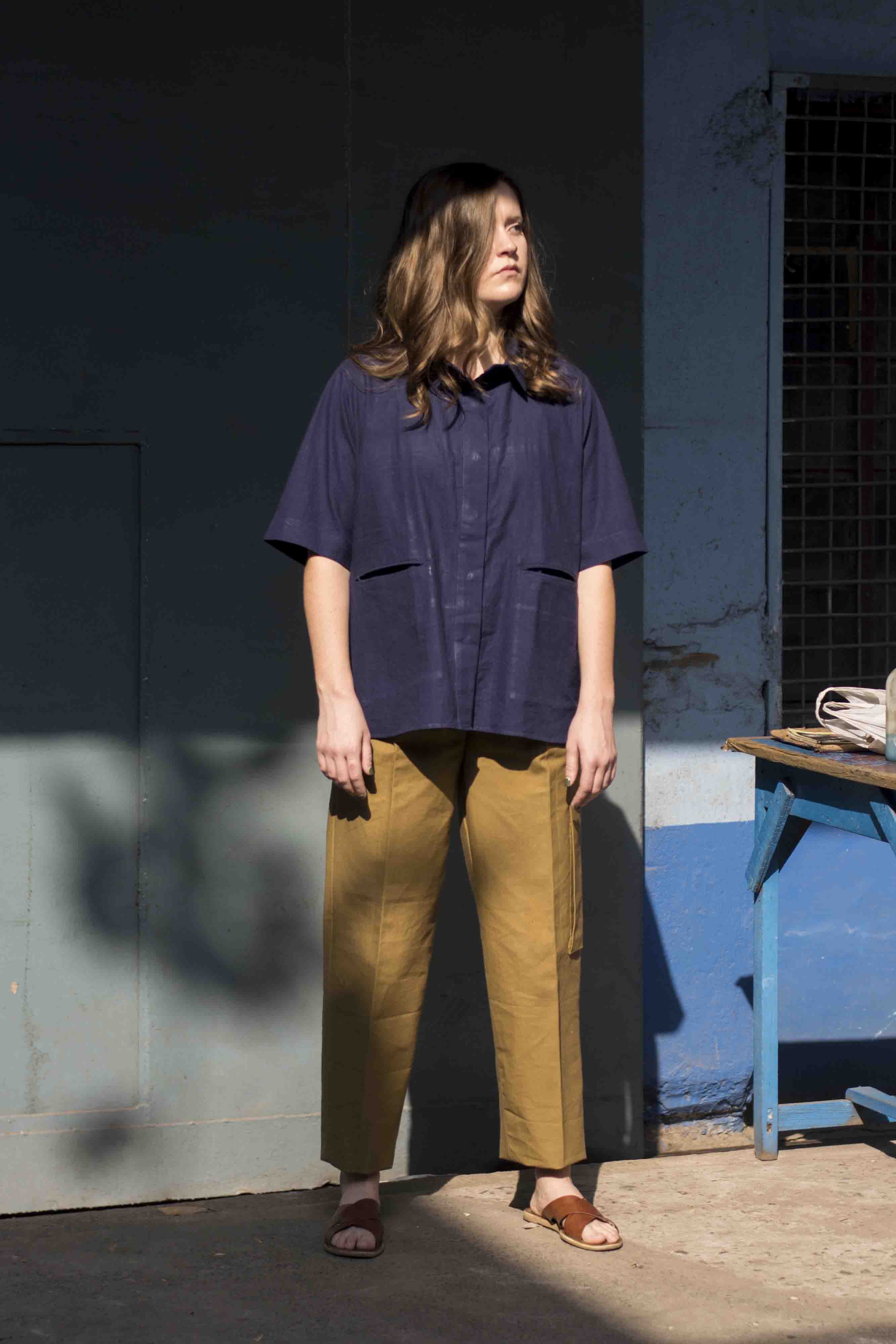 Midnight Blue Casual Shirt
