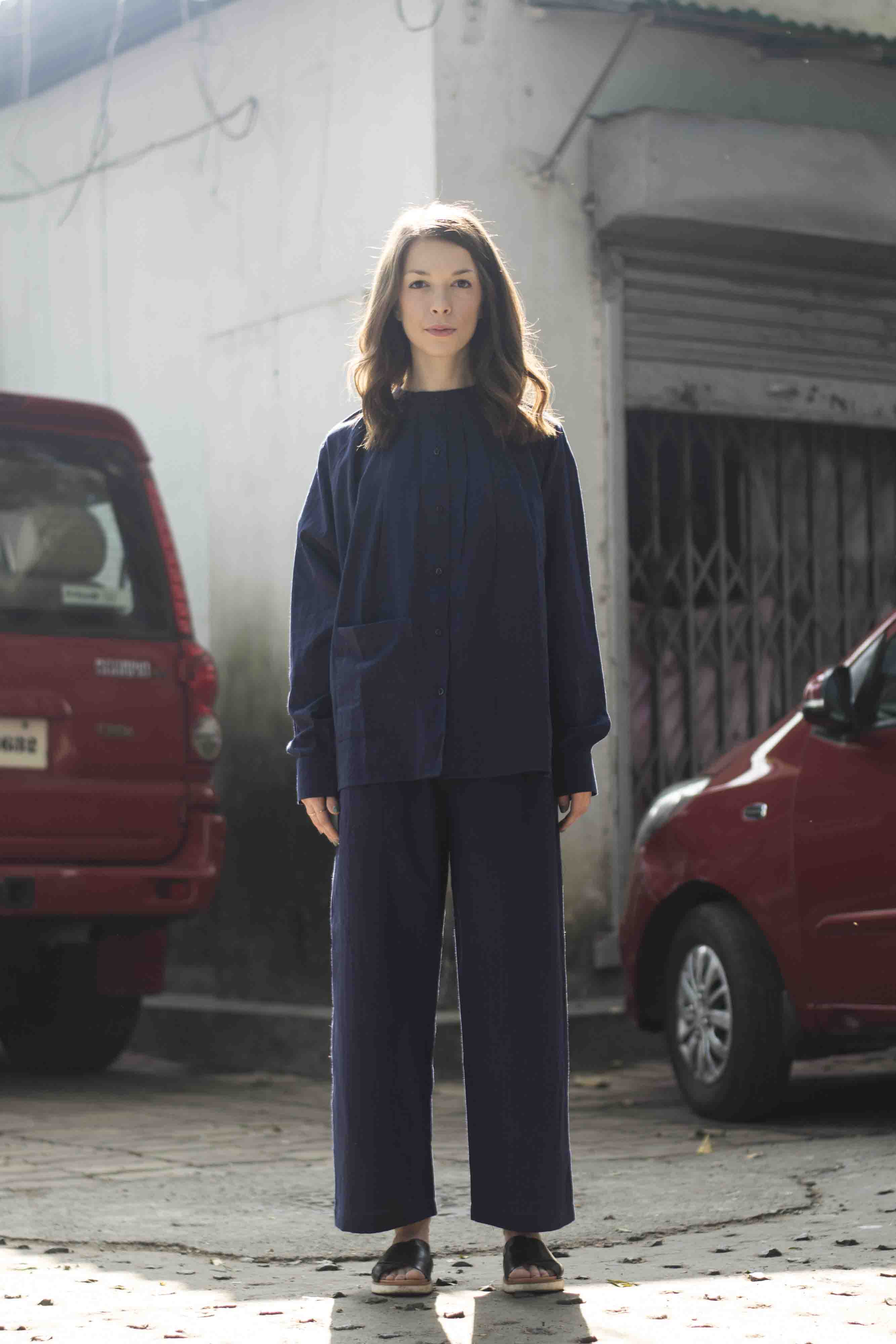Midnight Blue Drawstring Trousers