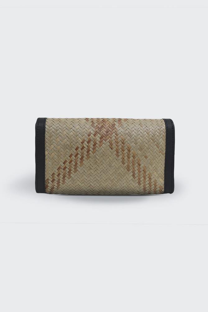 Cane Clutch Bag - Folk
