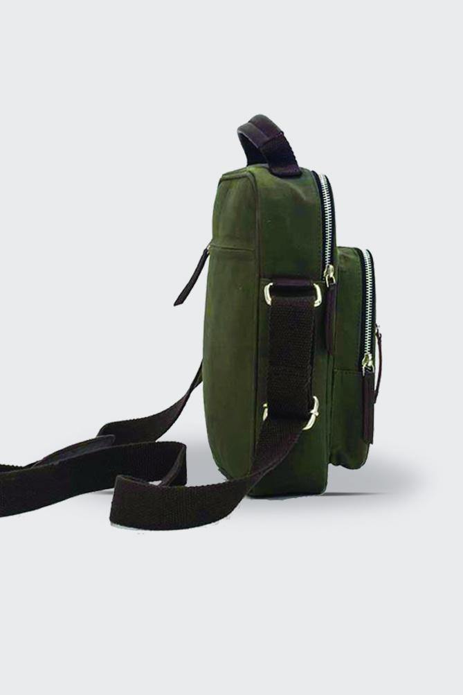 Canvas Cross-Body Bag - Folk