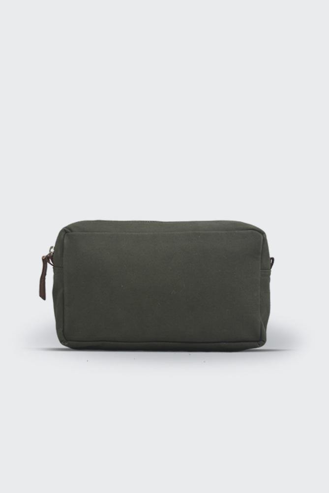 Canvas Zipper Toiletry Bag : Folk
