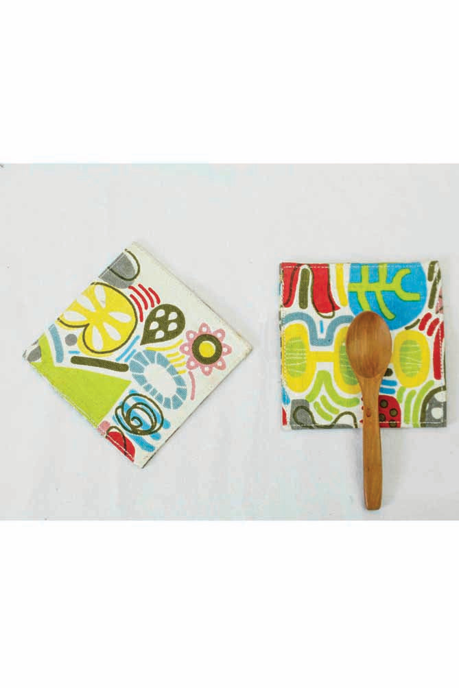 Folk Canvas Coasters