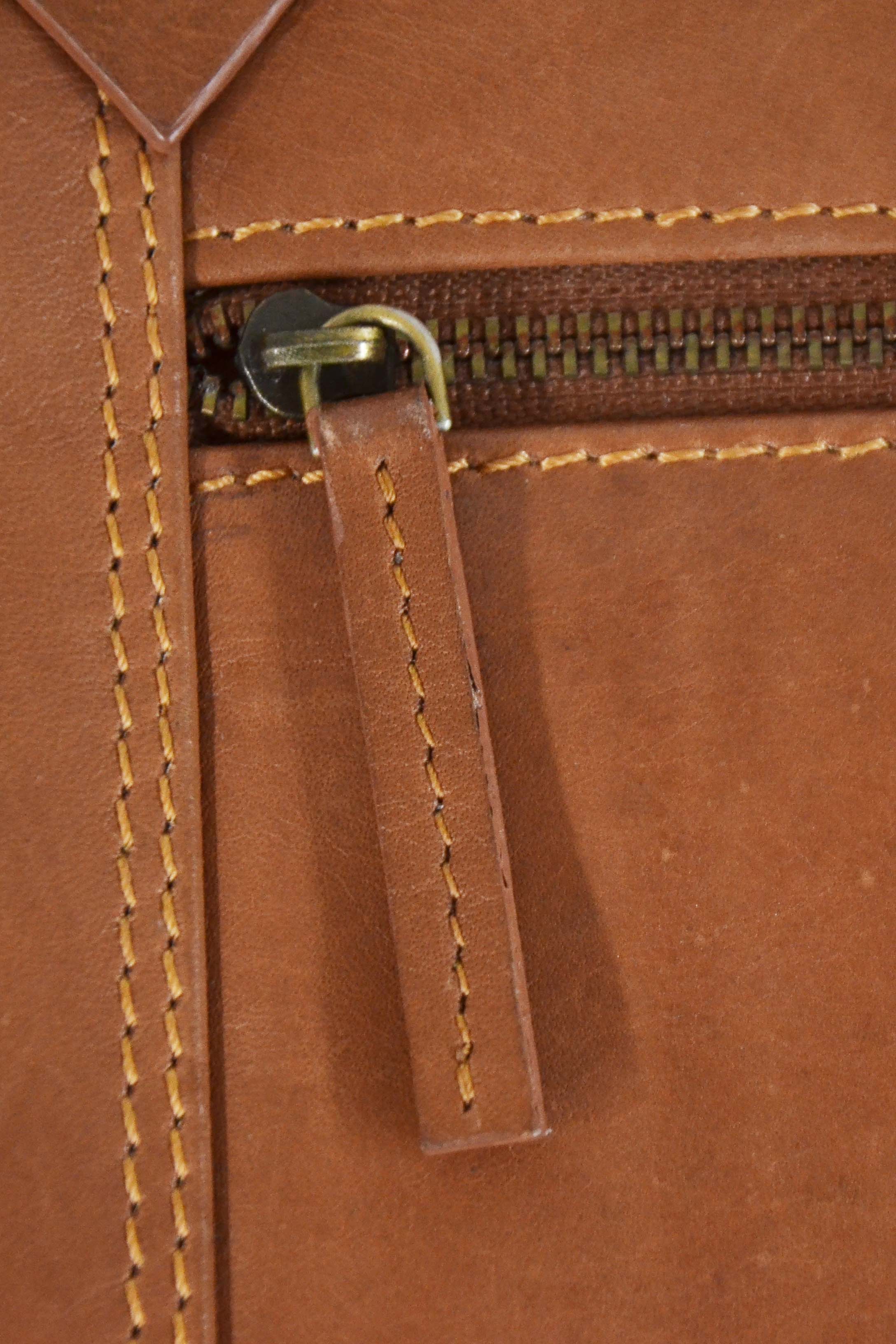 Tan Leather Laptop Sleeve/Case