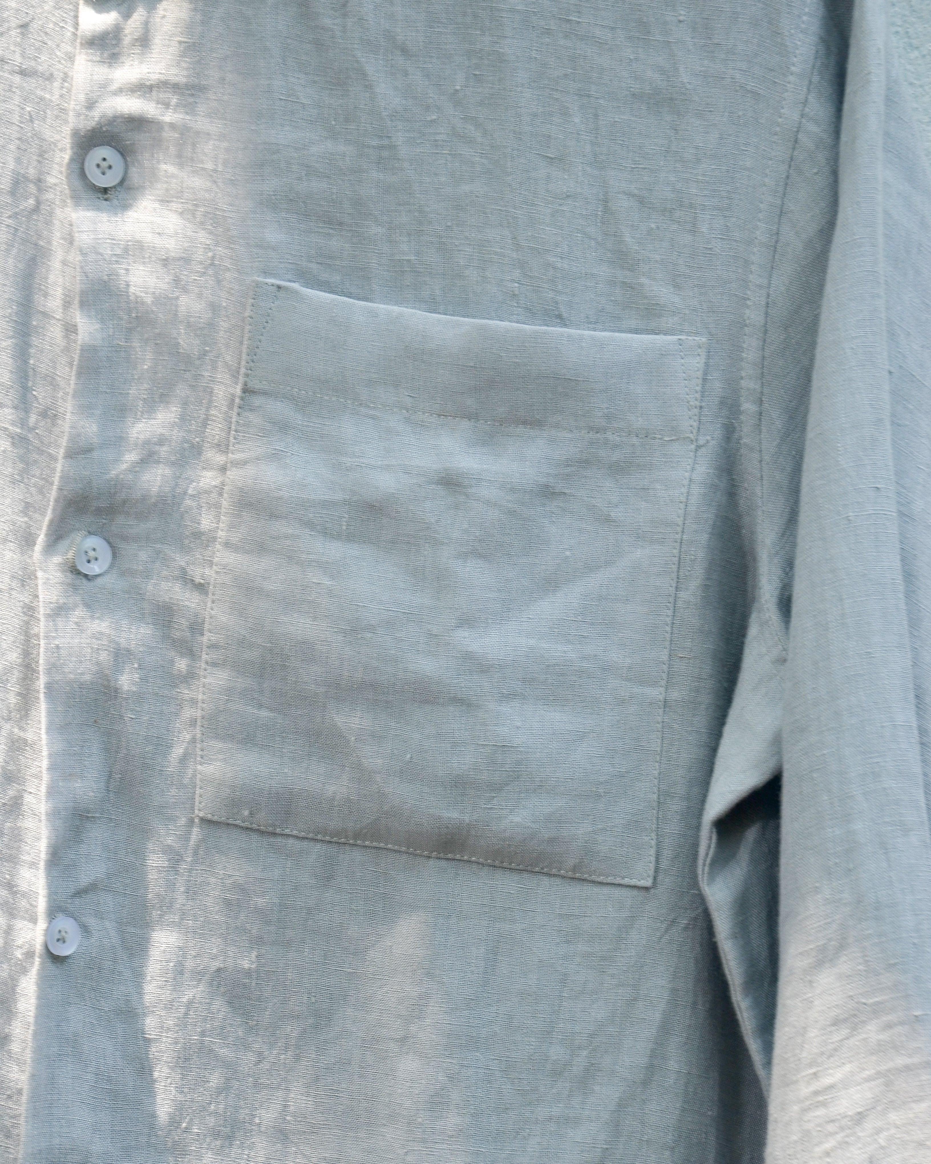 Ice-Grey Linen Shirt
