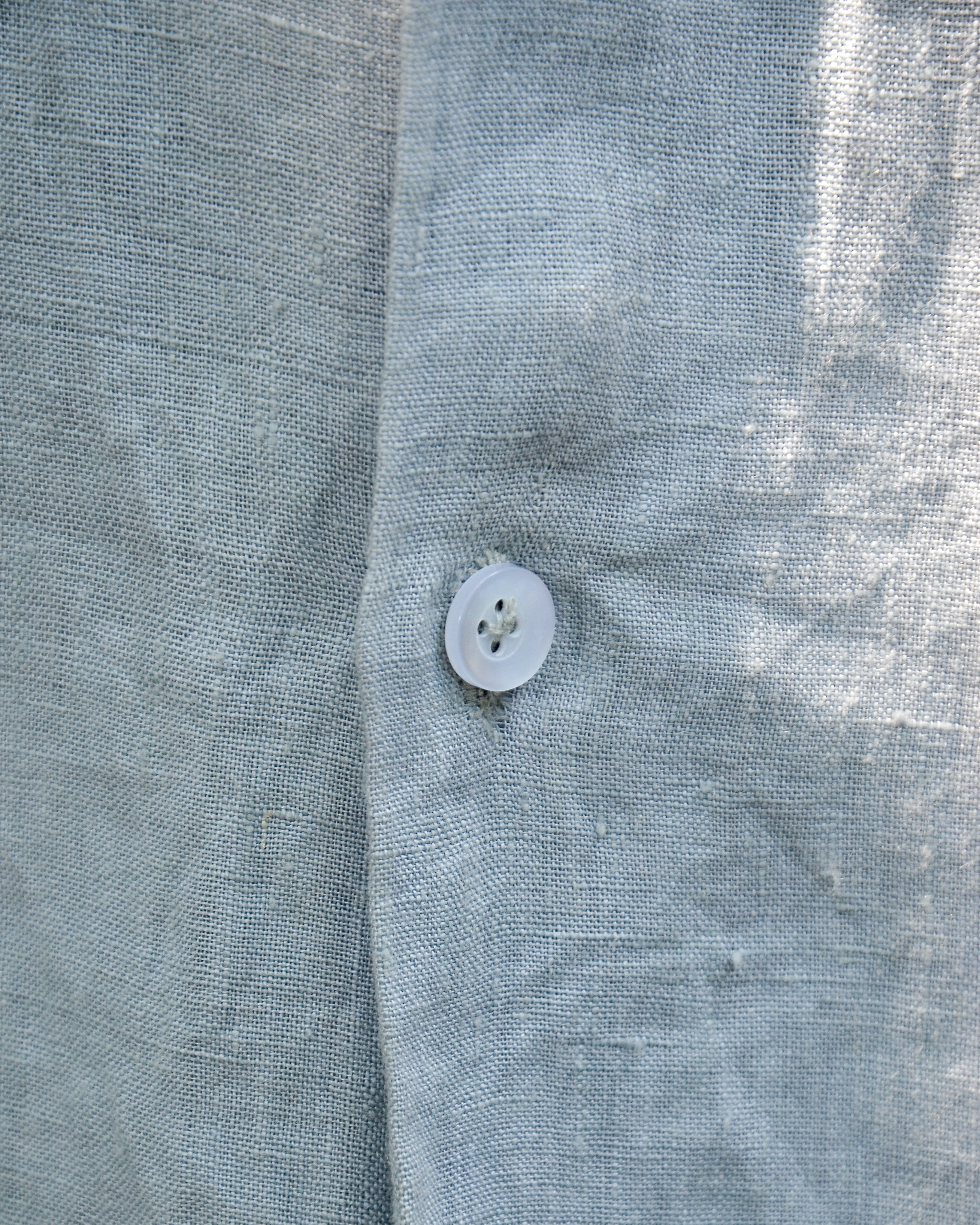Ice-Grey Linen Shirt