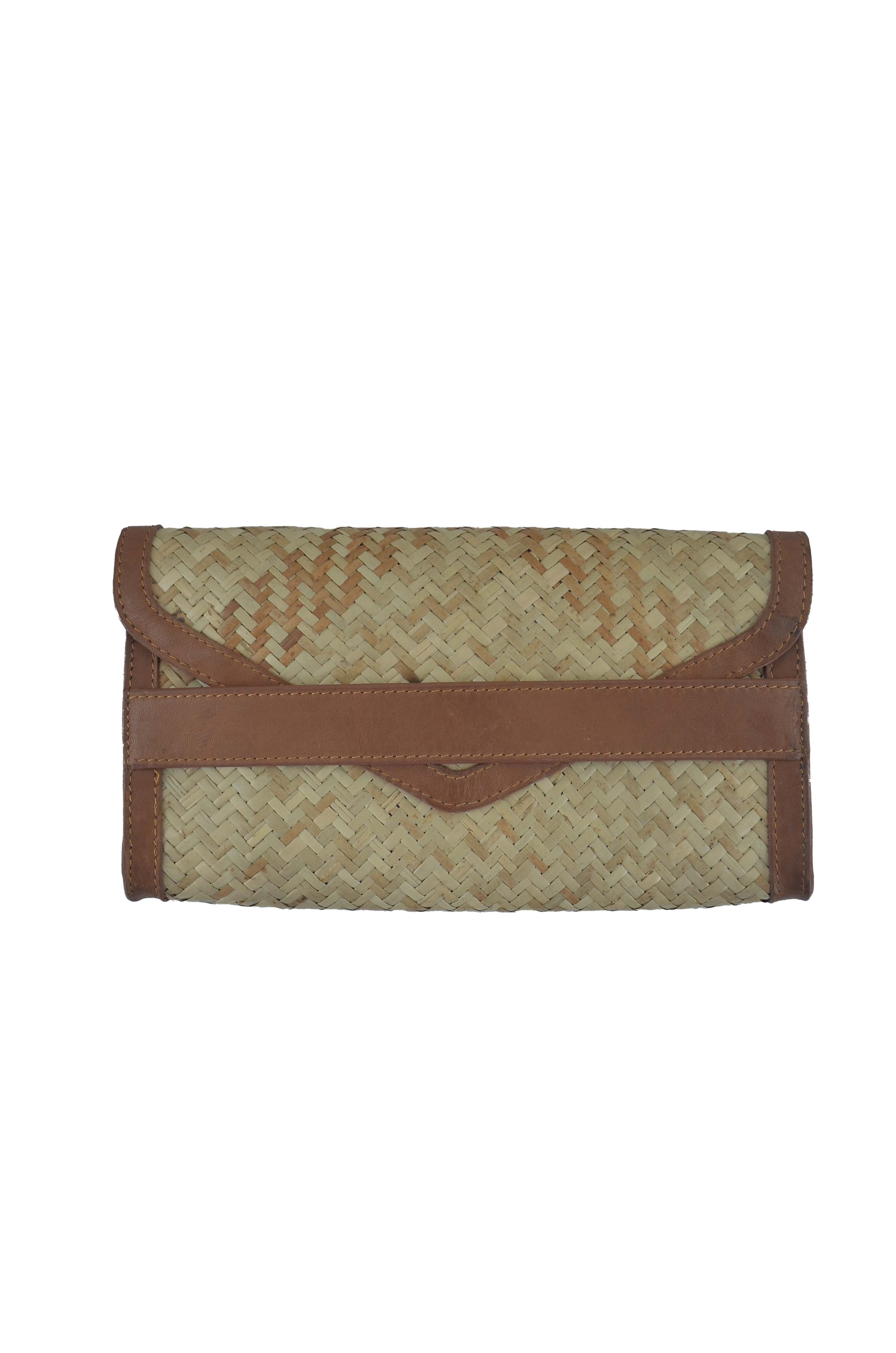 Cane Clutch Bag : Brown Variant