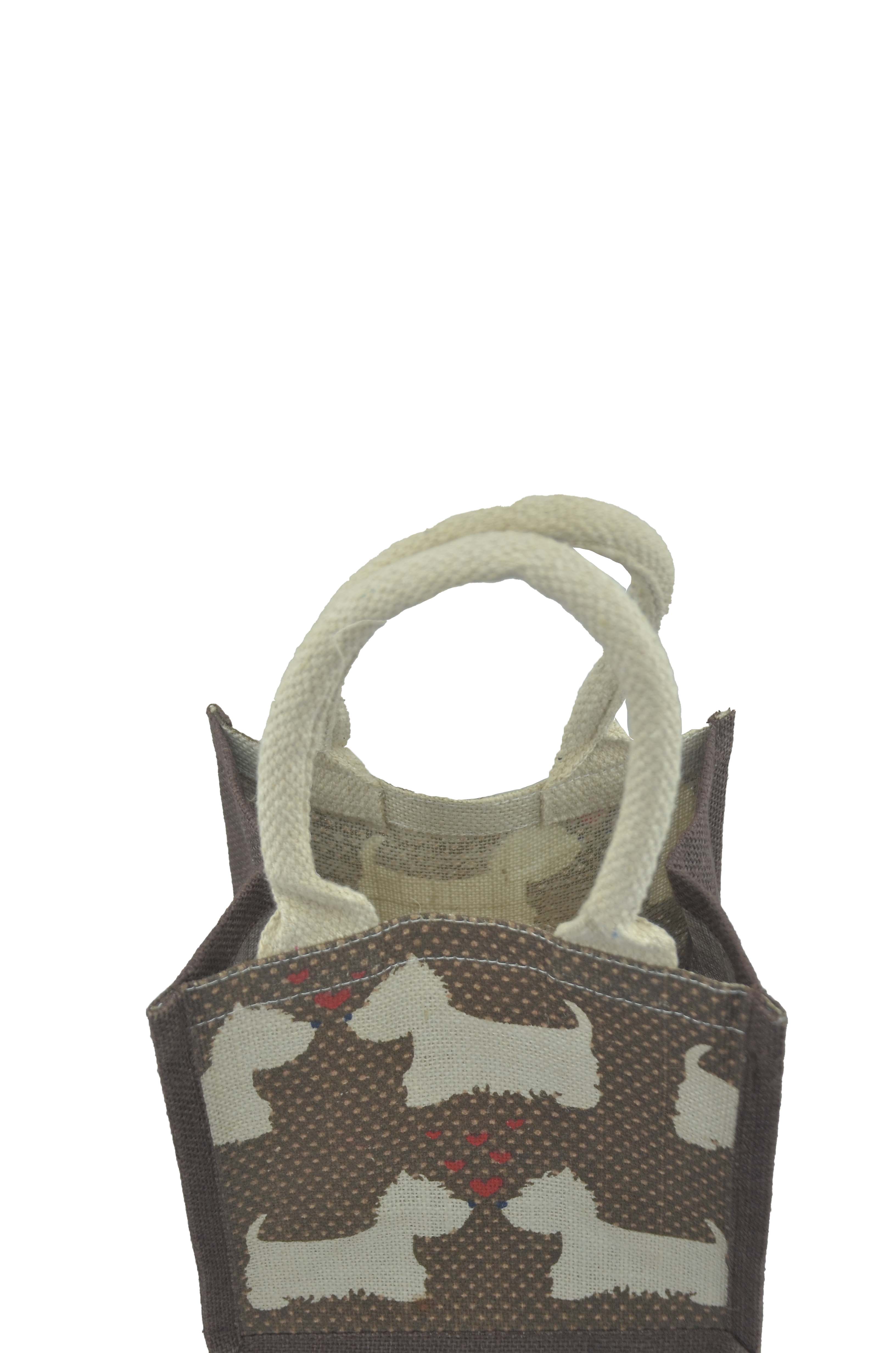 Terrier Love jute Lunch/Gift Bag