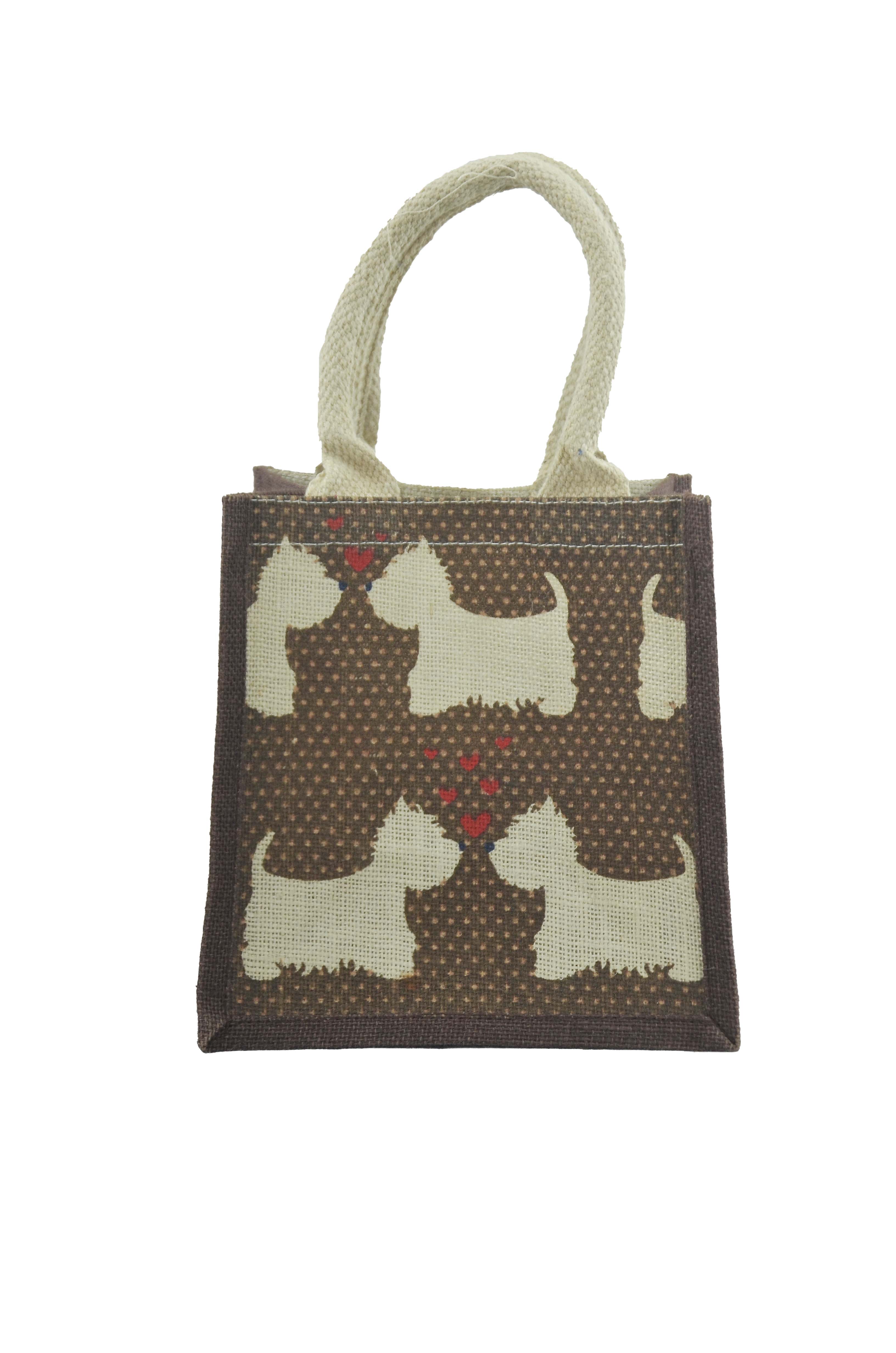 Terrier Love Jute Bag