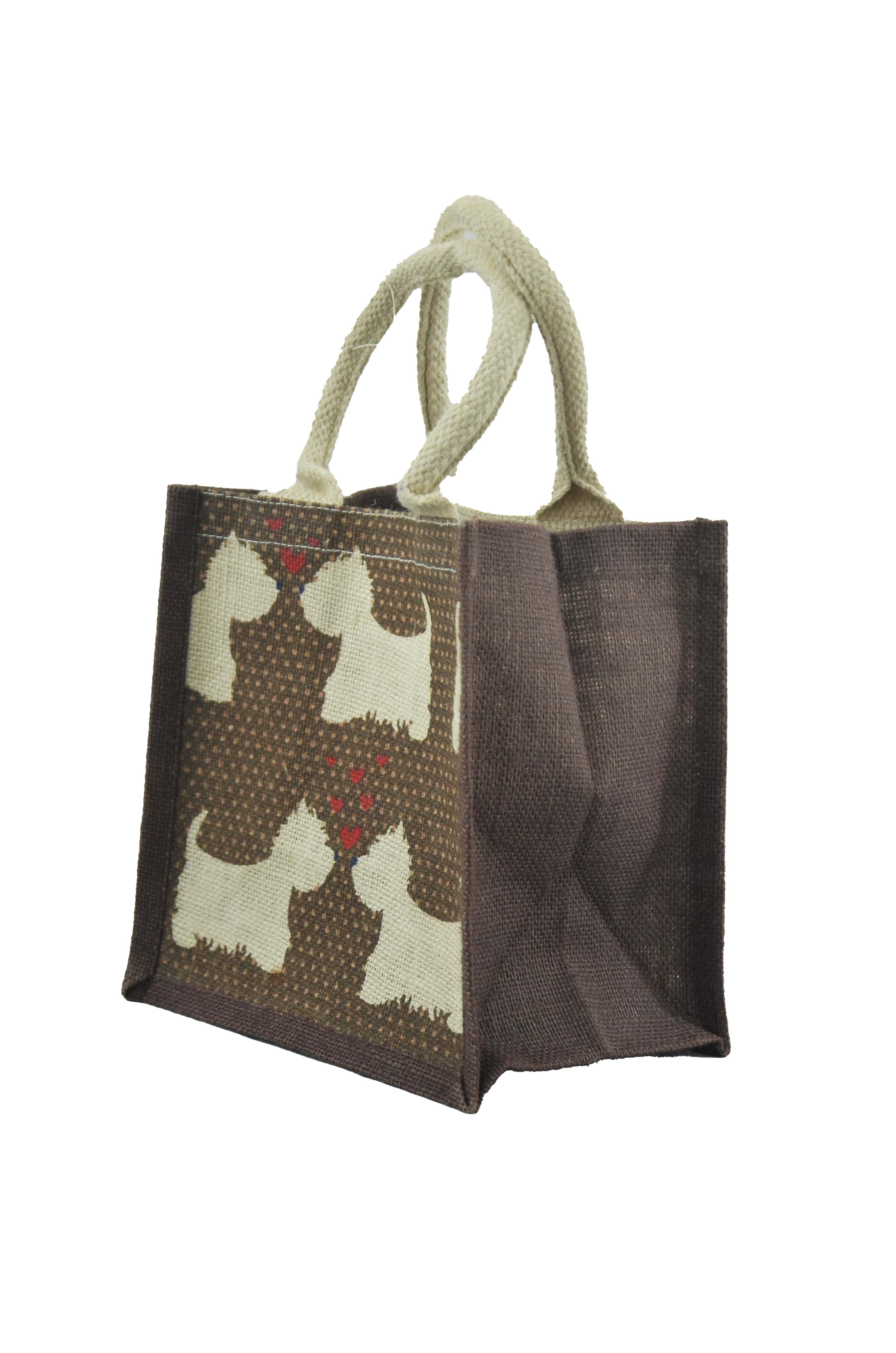 Terrier Love jute Lunch/Gift Bag