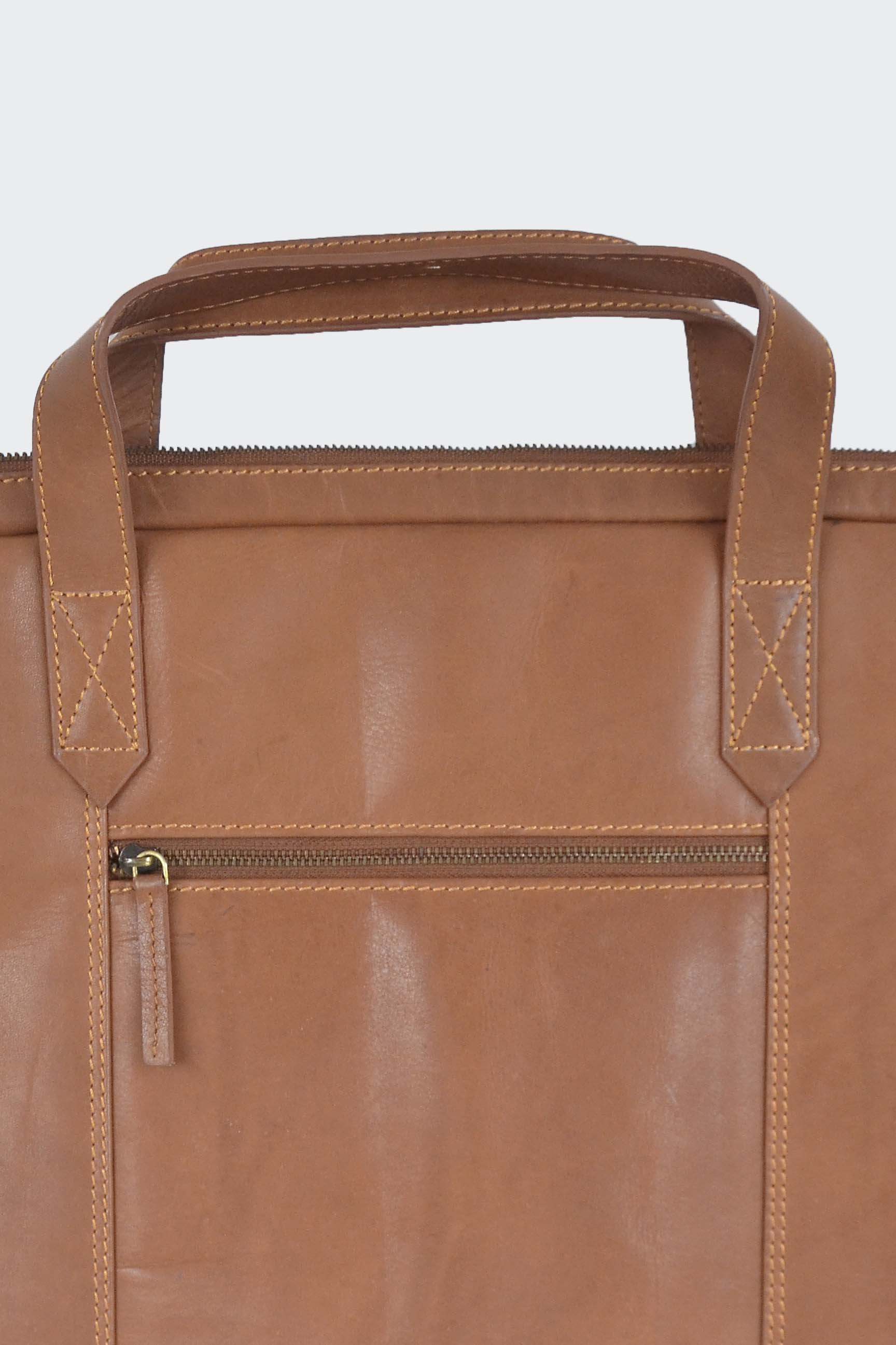 Tan Leather Laptop Sleeve/Case