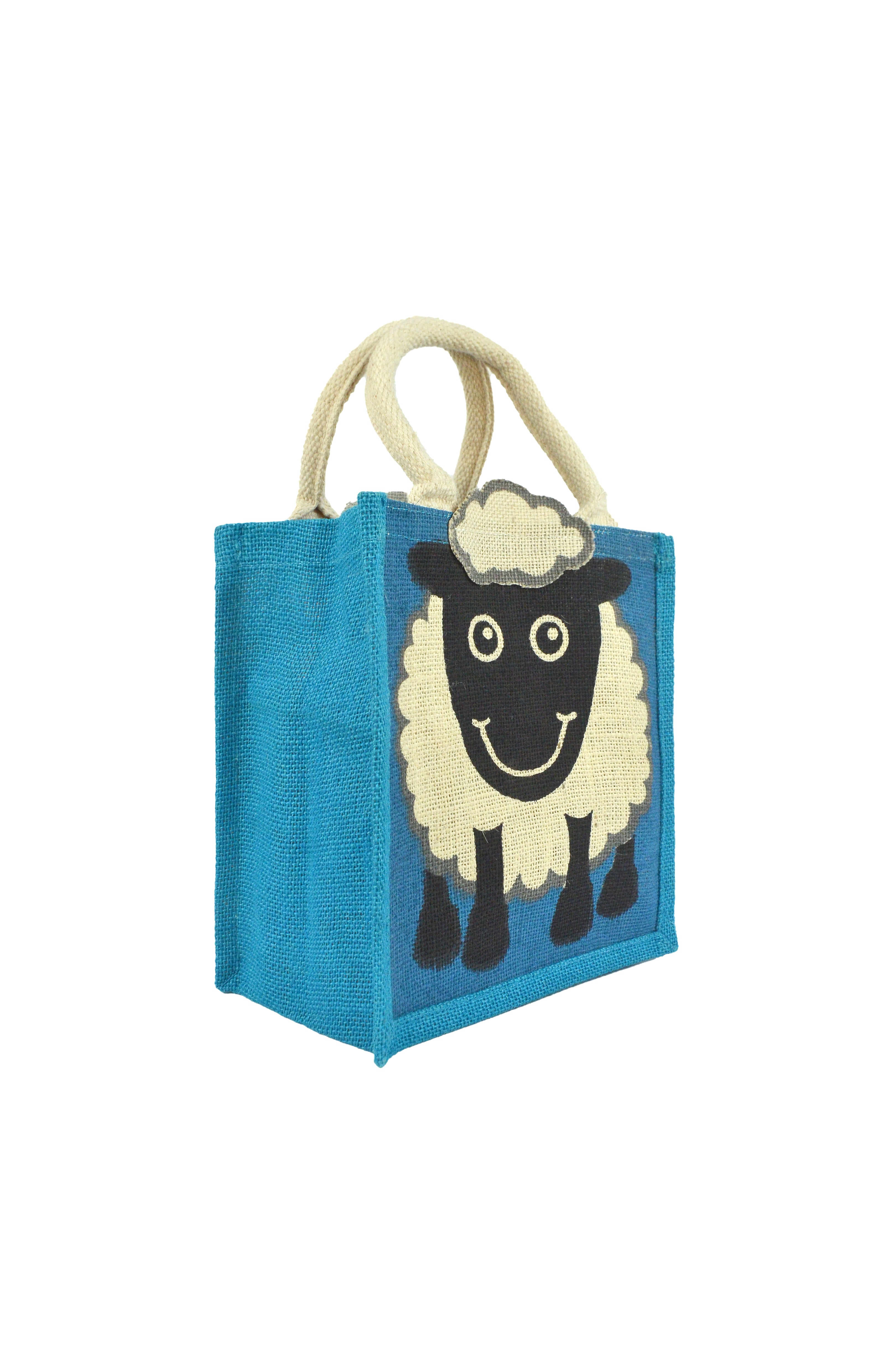 Animal Jute Bag - Sheep Print