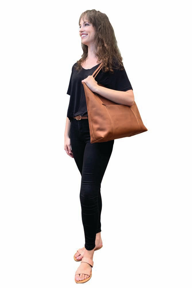 DailyObjects Tan Vegan Leather Fatty Tote Bag Buy At DailyObjects