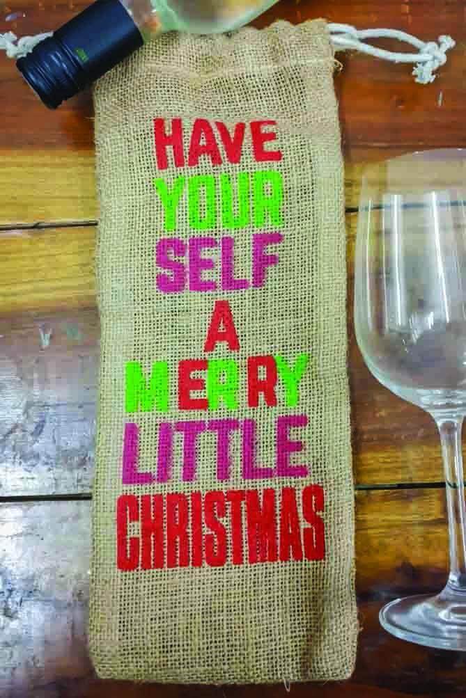 buy-jute-wine-bag-online-for-christmas-a-merry-little-christmas-folk-front