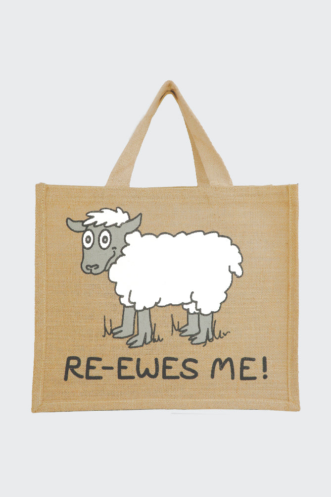 Sheep Animal Jute Bag (Pack Of 2)