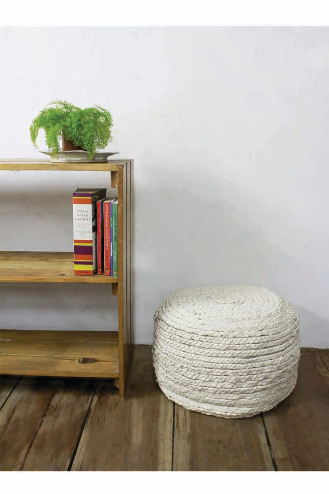 Folk Cotton Pouffe