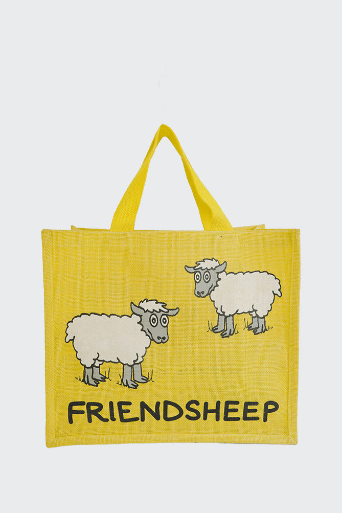 Sheep Animal Jute Bag (Pack Of 2)